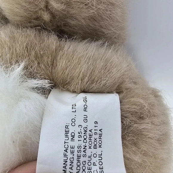 Vintage Dayton Hudson Rabbit Plush 1992 Brown Tan Stuffed Animal Yangjee - Picture 3 of 9